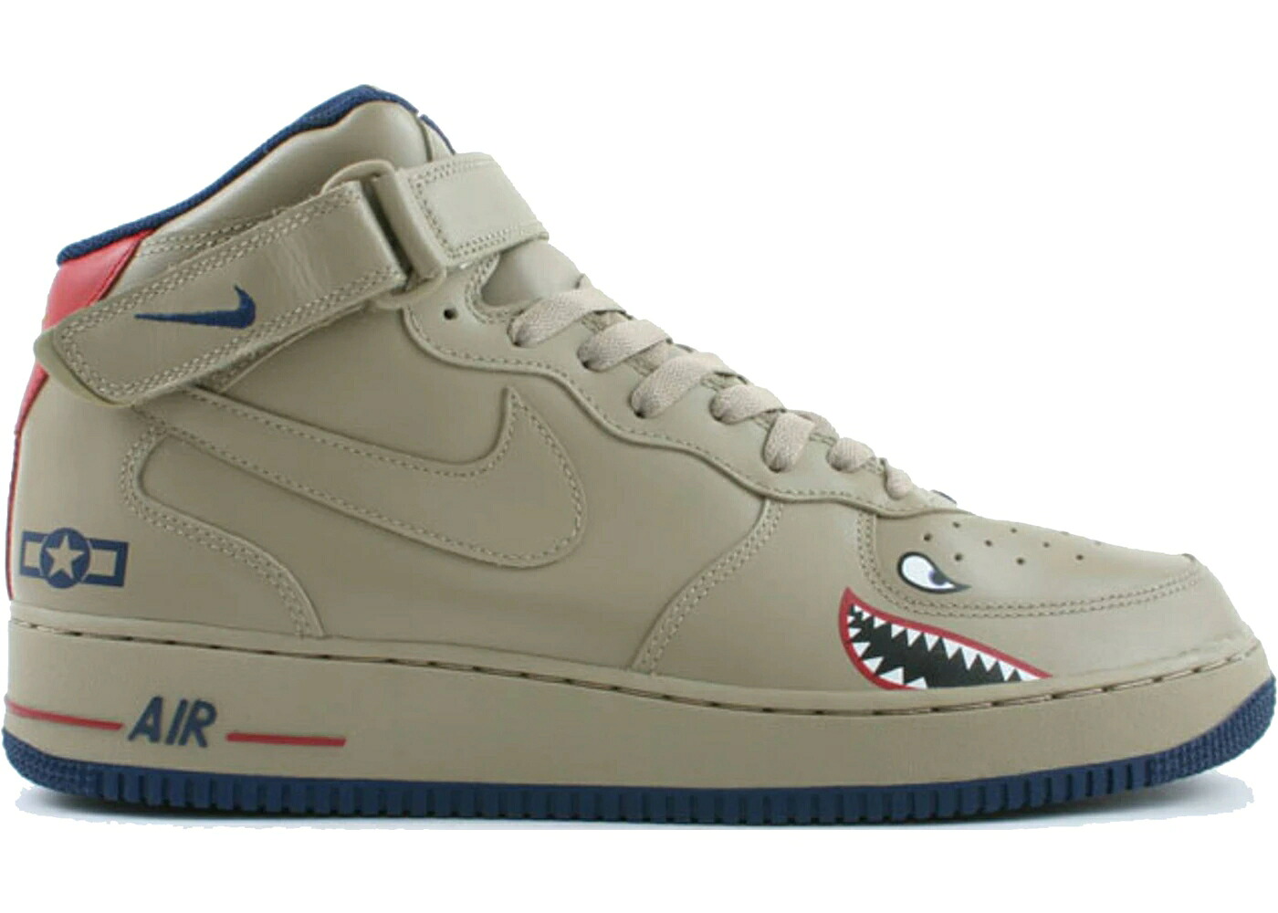 ナイキ ミッド カーキ 紺色 ネイビー エアフォース スニーカー メンズ NIKE AIR FORCE 1 MID TUSKEGEE / KHAKI KHAKI MIDNIGHT NAVY