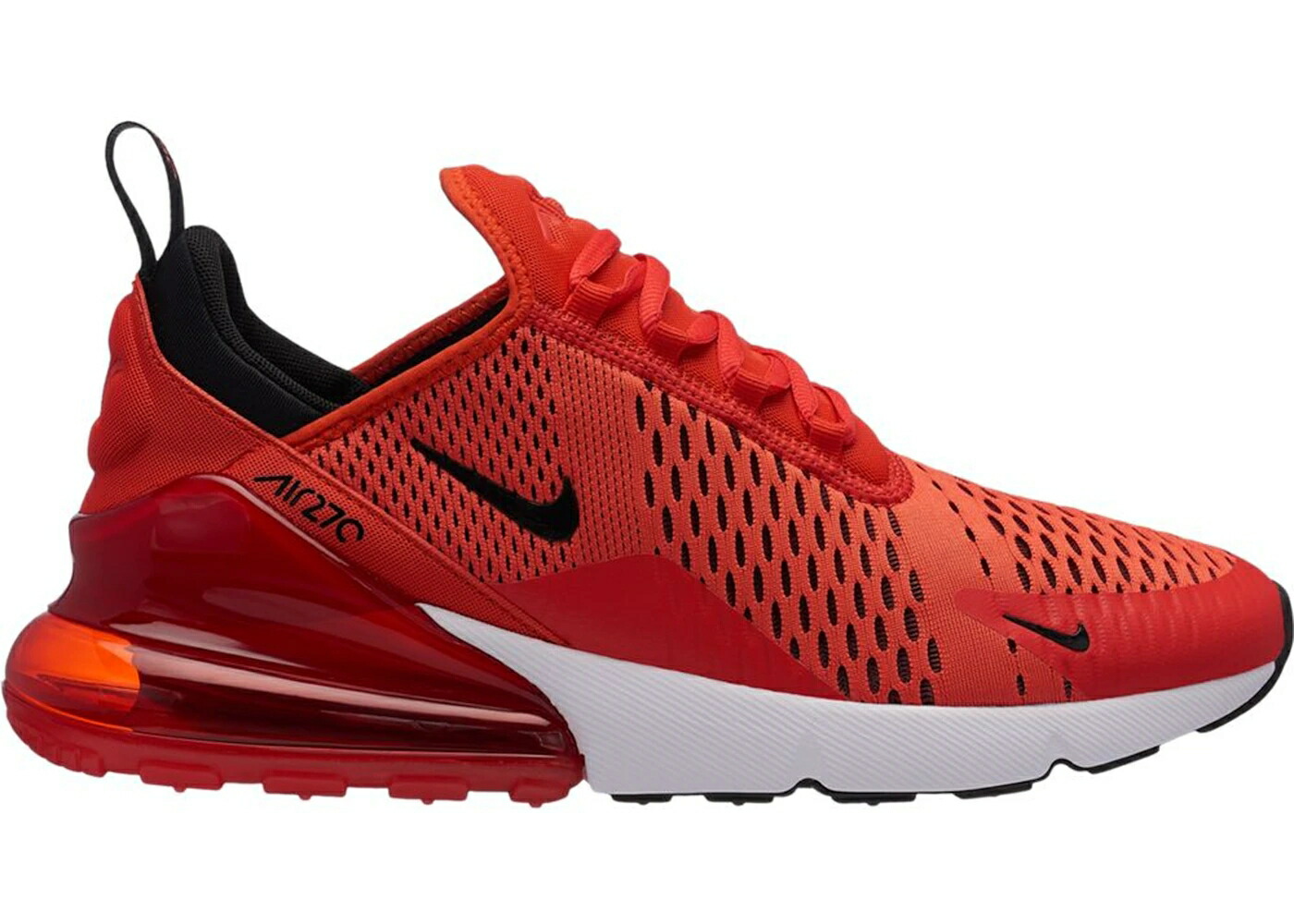 ナイキ マックス 赤 赤いこと 黒いこと 黒いこと 白いこと 白いこと エア湖マックス スニーカー メンズ NIKE AIR MAX 270 HABANERO RED / HABANERO RED BLACK WHITE