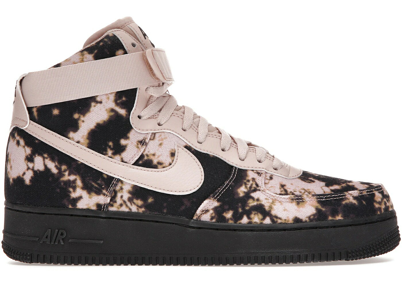 ナイキ ハイ 黒色 ブラック ベージュ エアフォース スニーカー メンズ NIKE AIR FORCE 1 HIGH ACID WASH PRINT / BLACK PARTICLE BEIGE PARTICLE|スニケス