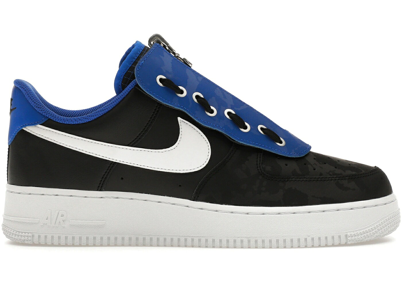 ナイキ 家鴨柄 黒いこと 黒いこと 青味 青色 空軍 スニーカー メンズ NIKE AIR FORCE 1 LOW SHROUD CAMO BLACK ROYAL / BLACK ROYAL BLUE 靴-メンズ靴-スニーカー