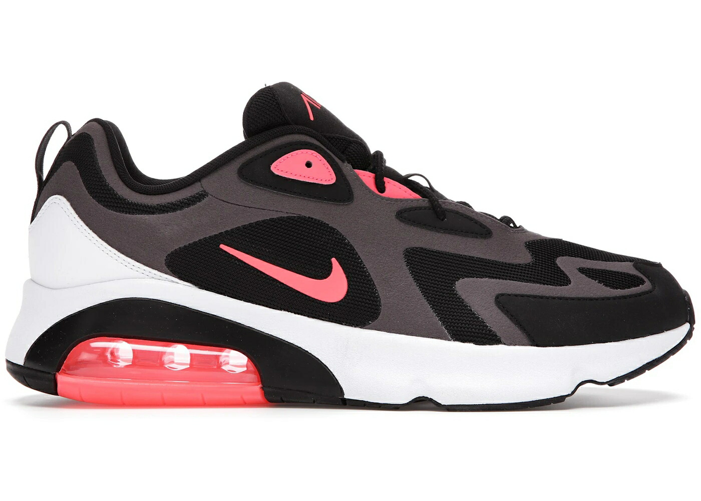 ナイキ マックス サンダー 灰色 グレー 黒色 ブラック エアマックス スニーカー メンズ NIKE AIR MAX 200 THUNDER GREY / THUNDER GREY BLACK WOLF GREY HOT