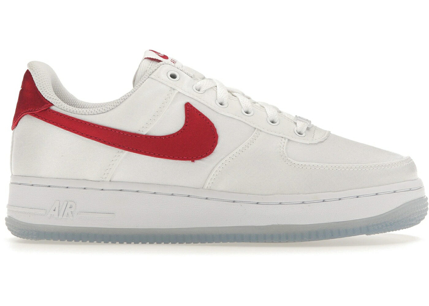 ナイキ 繻子 白いこと 白いこと 赤 赤いこと 空軍 \u002707 WOMEN\u0027S スニーカー レディース NIKE AIR FORCE 1 LOW SATIN WHITE VARSITY RED (WOMEN\u0027S) / WHITE VARSITY RED