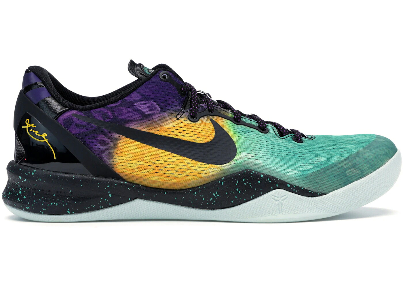 ナイキ コービー コート 紫 パープル 黒色 ブラック スニーカー メンズ NIKE KOBE 8 EASTER / FIBERGLASS COURT PURPLE BLACK