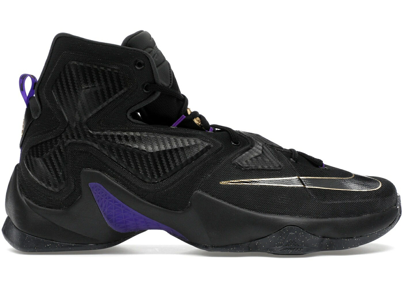 ナイキ レブロン サーティーン ゴールド 黒色 ブラック スニーカー メンズ NIKE LEBRON 13 POT OF GOLD / BLACK METALLIC GOLD HYPER GRAPE