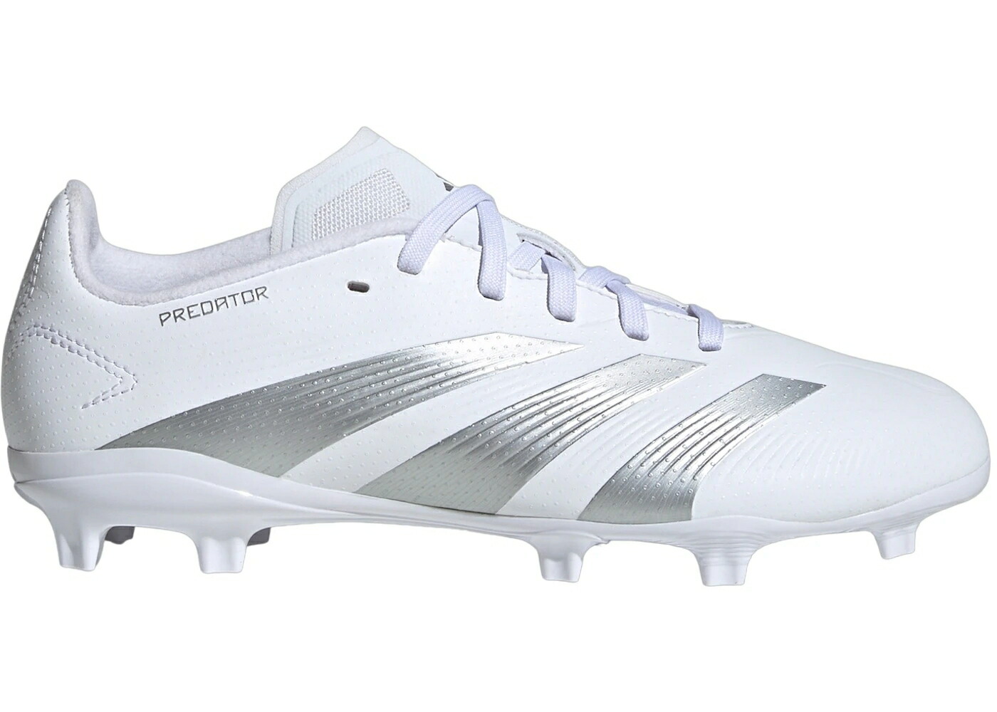 アディダス プレデター 白いこと 白いこと しろがね色 しろがね色 お坊っちゃん キッズ ADIDAS PREDATOR 24 LEAGUE FG CLOUD WHITE SILVER METALLIC (GS) / CLOUD WHITE SILVER METALLIC もの言う花 マタニティ スニーカー