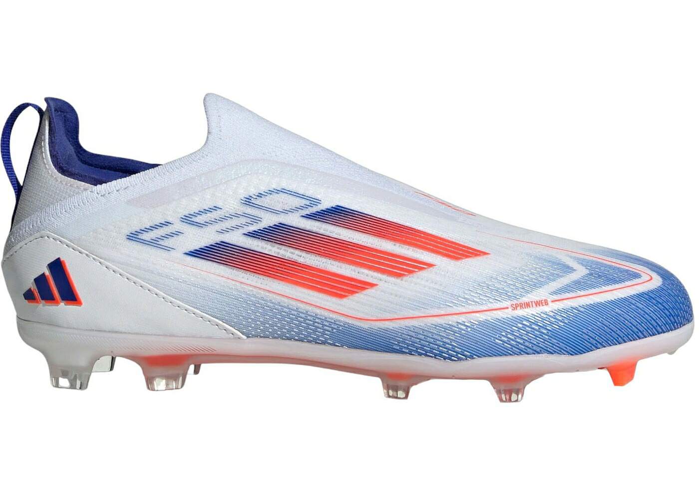 アディダス プロ 白色 ホワイト 赤 レッド 青色 ブルー ジュニア キッズ ADIDAS F50 PRO LACELESS FG CLOUD WHITE SOLAR RED LUCID BLUE (GS) / CLOUD WHITE SOLAR RED LUCID BLUE ベビー マタニティ スニーカー