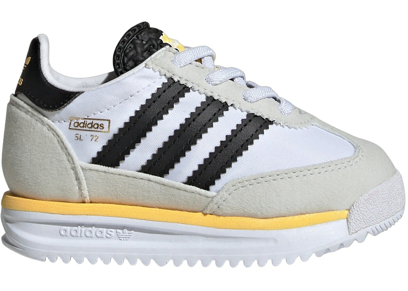 アディダス 白いこと 白いこと 中核グループ 黒いこと 黒いこと お坊っちゃん キッズ ADIDAS SL 72 RS CLOUD WHITE CORE BLACK SPARK (TD) / CLOUD WHITE CORE BLACK SPARK