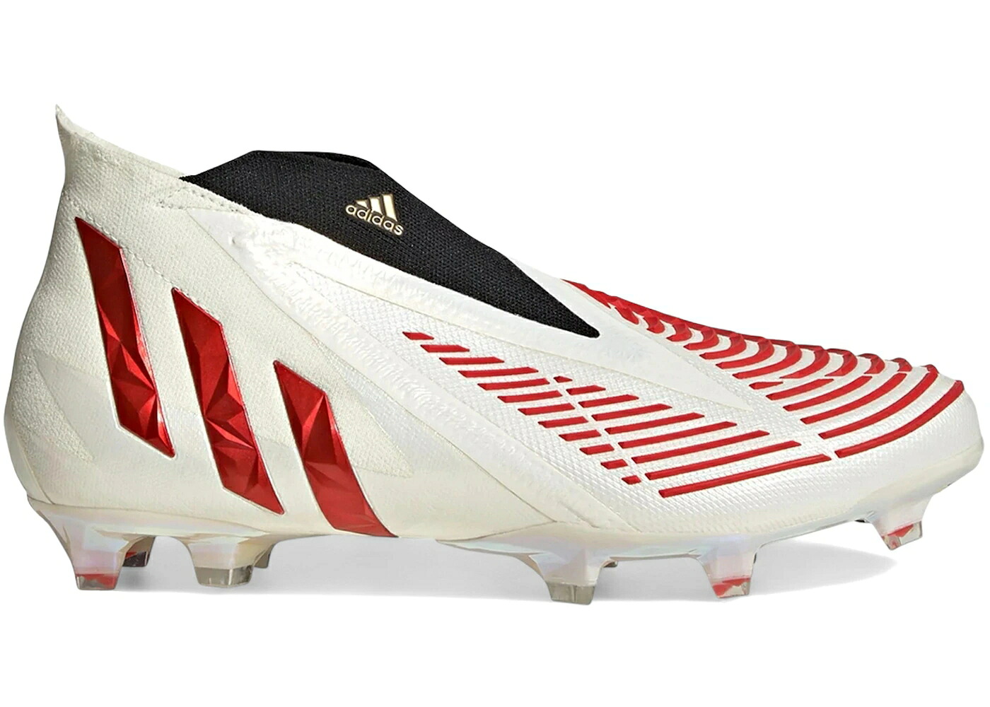アディダス プレデター 白色 ホワイト 赤 レッド ゴールド EDGE+ スニーカー メンズ ADIDAS PREDATOR FG OFF WHITE VIVID RED / OFF WHITE VIVID RED GOLD|スニケス