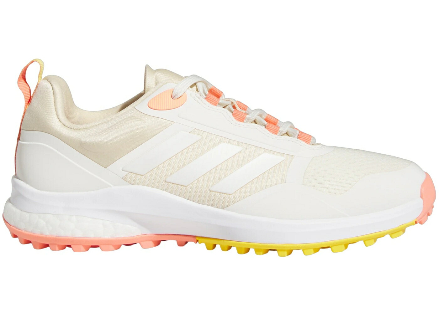 アディダス ゴルフ 白色 ホワイト ゼロ 砂色 サンド WOMEN'S スニーカー レディース ADIDAS ZOYSIA SPIKELESS GOLF CHALK WHITE ZERO METALIC SAND STRATA (WOMEN'S) / CHALK WHITE ZERO METALIC SAND