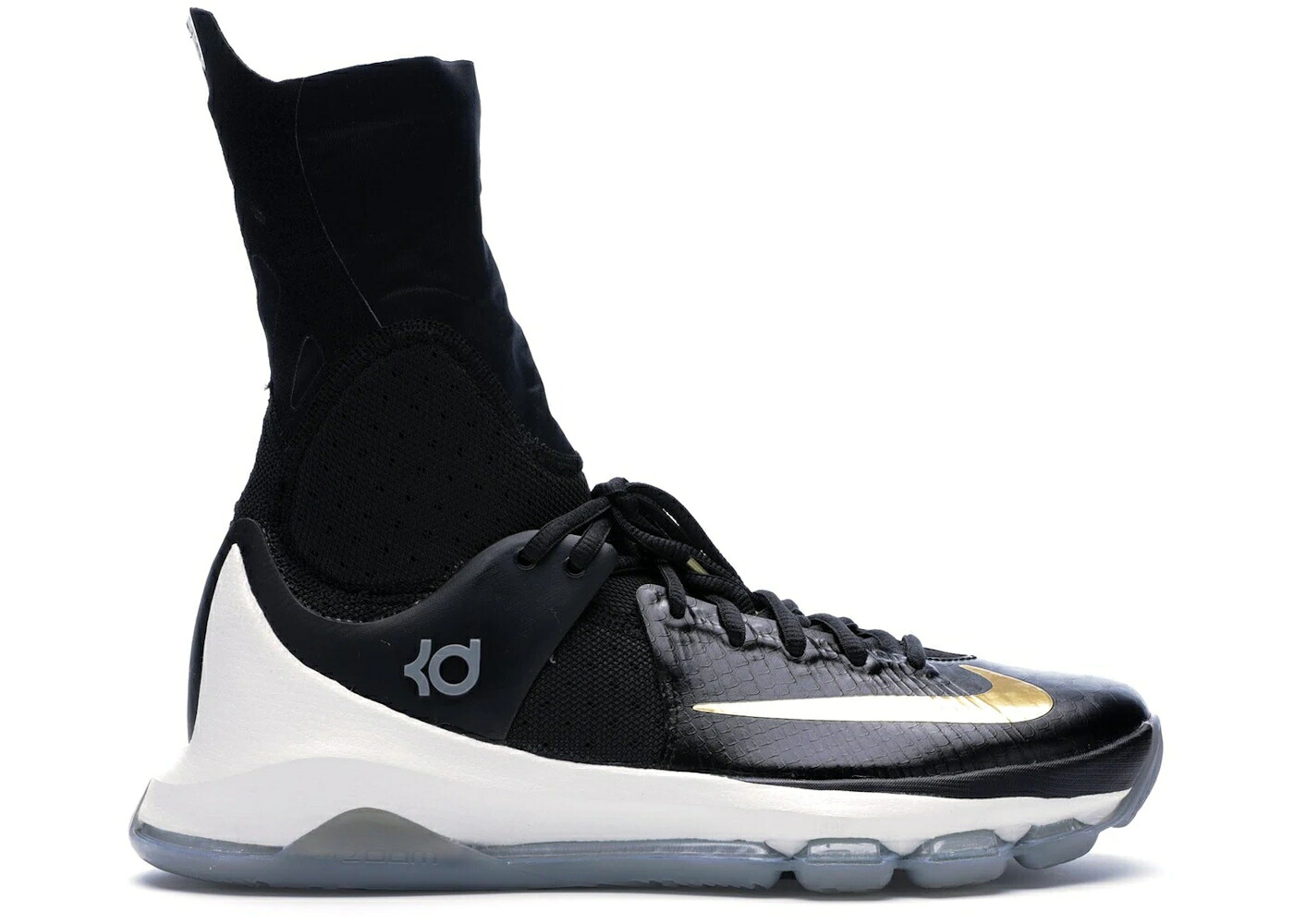 ナイキ エリート 黒いこと 黒いこと ゴールド スニーカー メンズ NIKE KD 8 ELITE AWAY / BLACK METALLIC GOLD SAIL