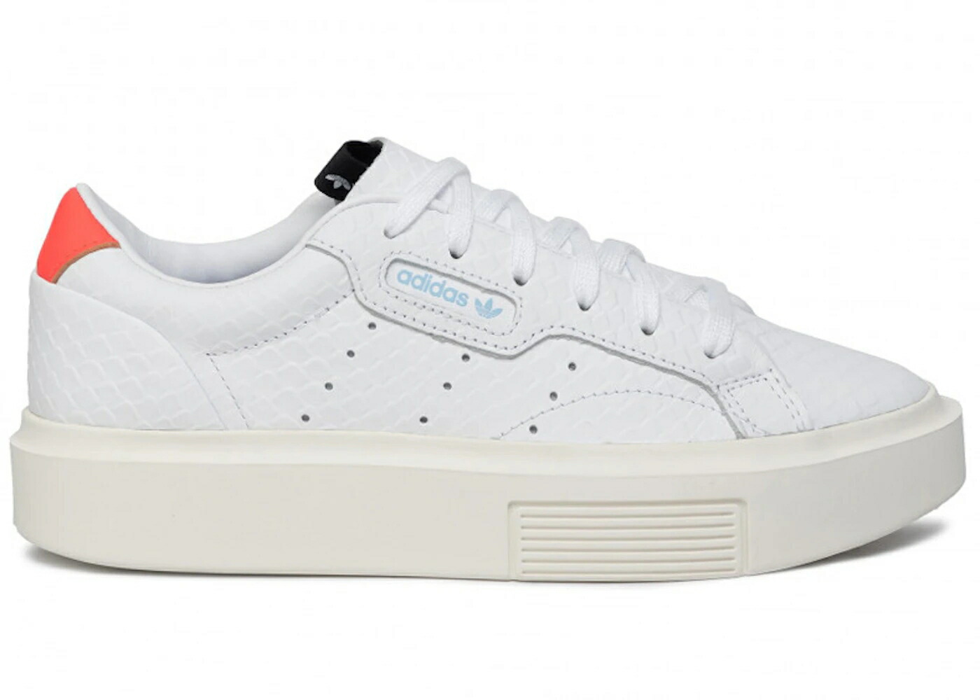 アディダス 白いこと 白いこと 赤 赤いこと WOMEN\u0027S スニーカー レディース ADIDAS SLEEK SUPER WHITE CROC SOLAR RED (WOMEN\u0027S) / FOOTWEAR WHITE SOLAR RED