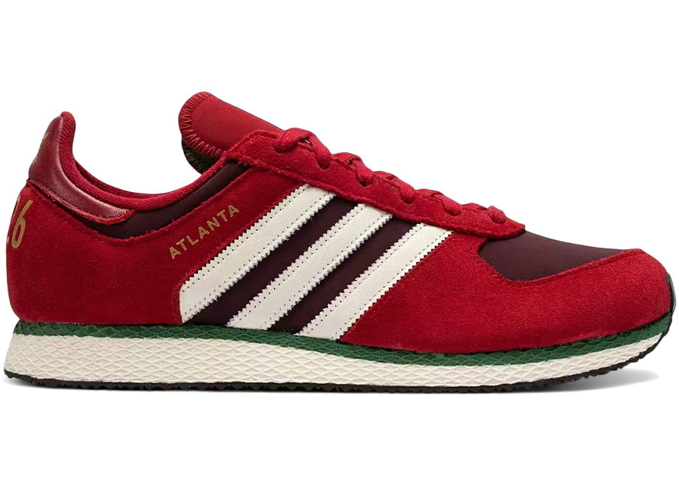 アディダス ジョージアの州都 赤 赤いこと 緑 緑であること 白いこと 白いこと スニーカー メンズ ADIDAS ATLANTA 96 OG THE WHITAKER GROUP DO NOT DUPLICATE 404 PEACHTREE / RED GREEN WHITE