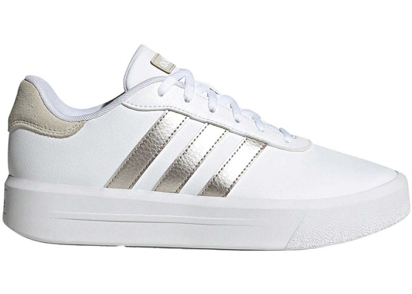 アディダス 厚地の外套 白いこと 白いこと MET. WOMEN\u0027S スニーカー レディース ADIDAS COURT PLATFORM CLOUD WHITE CHAMPAGNE ALUMINA (WOMEN\u0027S) / CLOUD WHITE CHAMPAGNE MET.