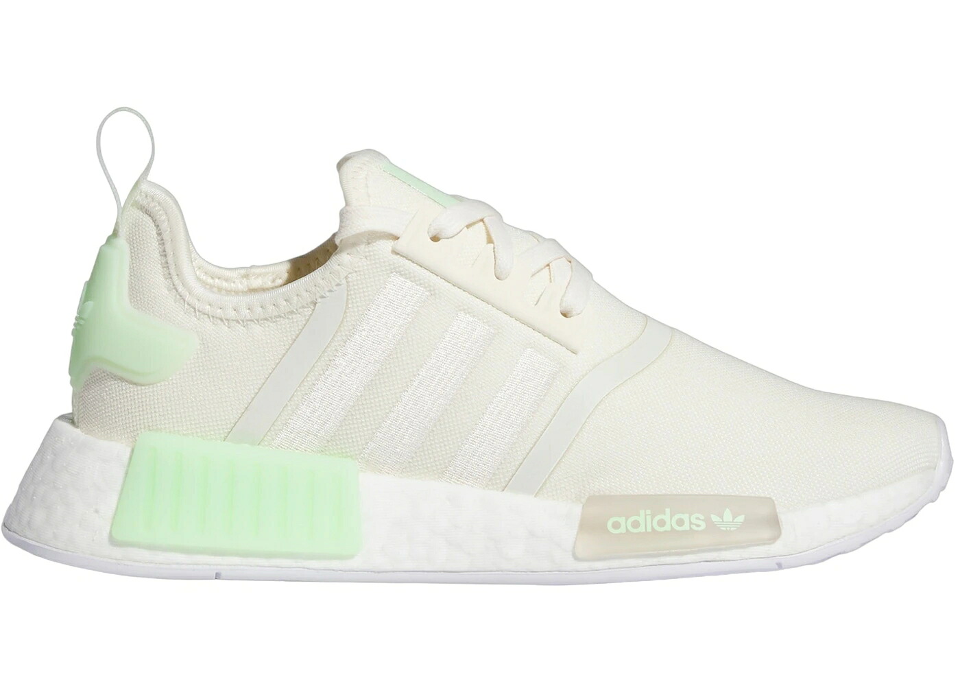 アディダス クリーム 白色 ホワイト 緑 グリーン WOMEN'S スニーカー レディース ADIDAS NMD R1 CREAM WHITE SEMI GREEN SPARK (WOMEN'S) / CREAM WHITE CREAM WHITE SEMI｜スニケス