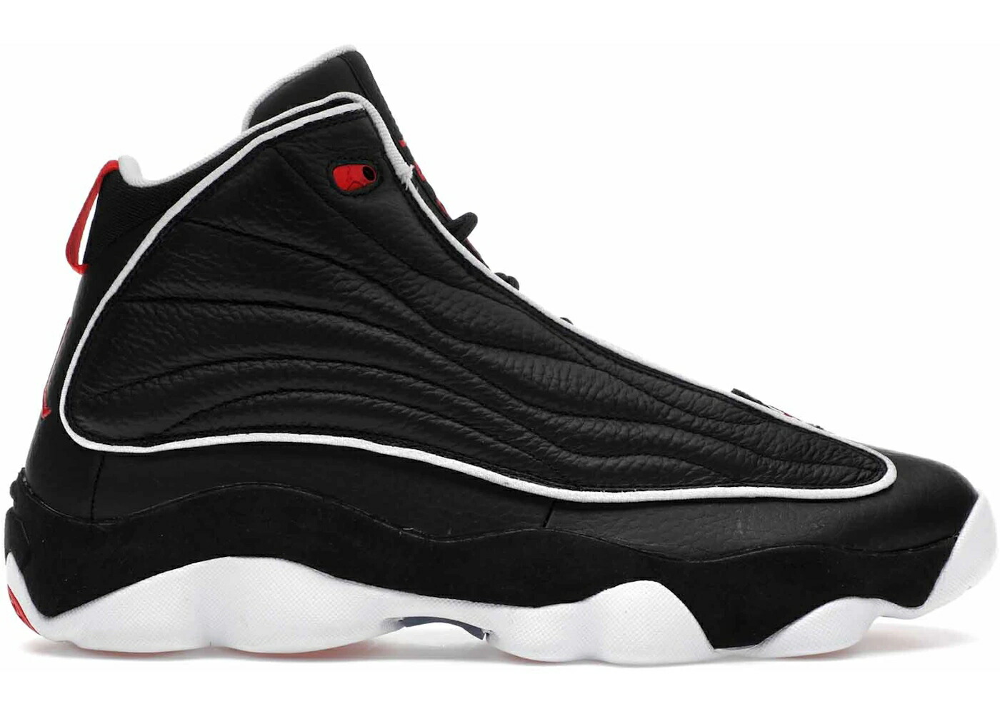 ナイキ ジョーダン プロ 黒色 ブラック 白色 ホワイト 赤 レッド スニーカー メンズ JORDAN PRO STRONG PLAYOFFS / BLACK WHITE UNIVERSITY RED|スニケス