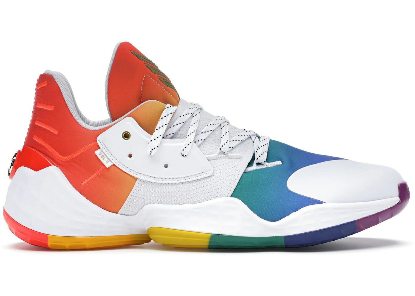 アディダス ハーデン 白いこと 白いこと ゴールド VOL. スニーカー メンズ ADIDAS HARDEN 4 PRIDE (2020) / CLOUD WHITE GOLD METALLIC SOLAR