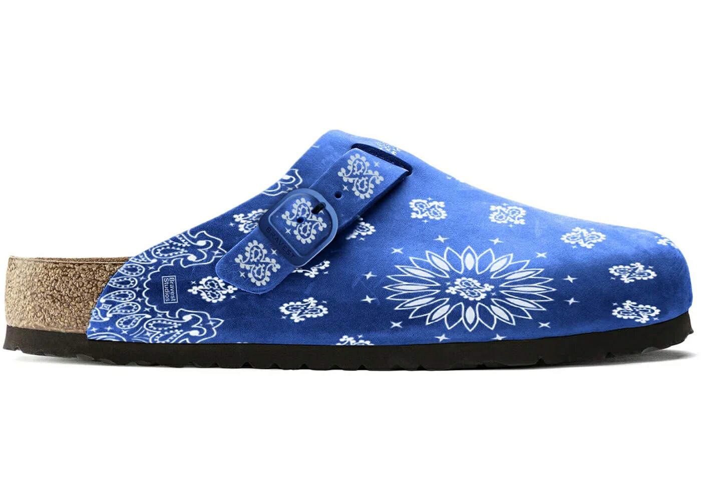 スエードクロス スウェード 青碧 青碧 スニーカー メンズ BRAVEST STUDIOS BRAVEST STUDIOS SUEDE PAISLEY CLOGS BLUE /