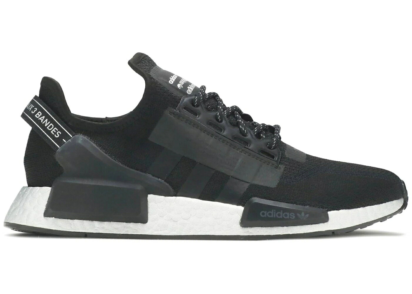 アディダス 銀色 シルバー ブースト コア 黒色 ブラック WOMEN'S スニーカー レディース ADIDAS NMD R1 V2 SILVER BOOST (WOMEN'S) / CORE BLACK CORE BLACK CORE BLACK