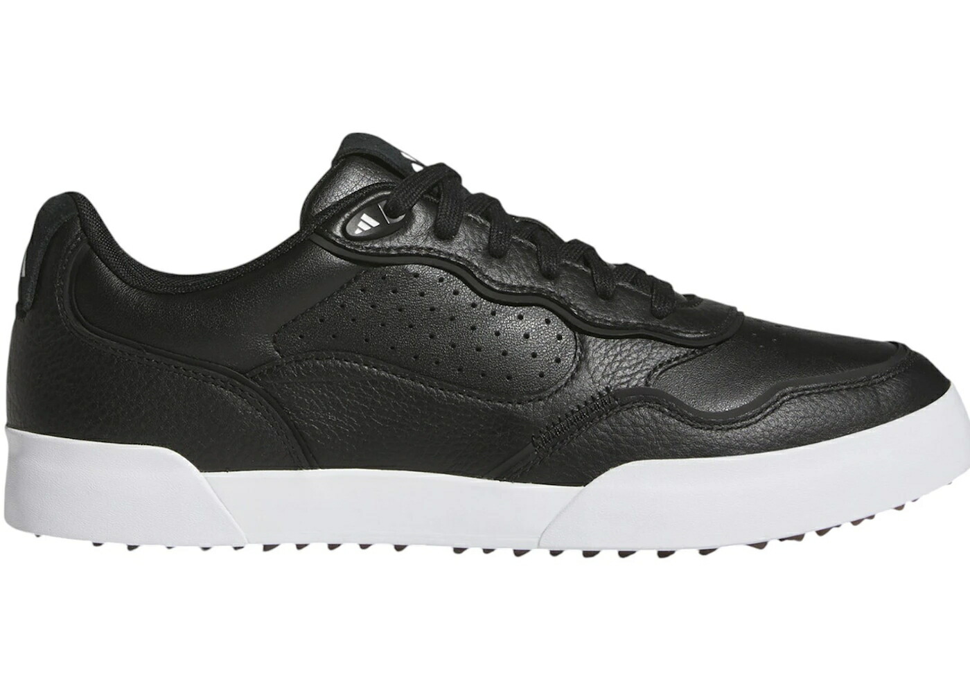 アディダス ゴルフ コア 黒色 ブラック 白色 ホワイト スニーカー メンズ ADIDAS RETROCROSS 25 SPIKELESS GOLF CORE BLACK CLOUD WHITE GUM / CORE BLACK CLOUD WHITE GUM
