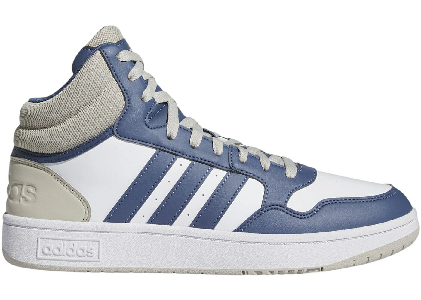 アディダス ミッド 白色 ホワイト 青色 ブルー 灰色 グレー 3.0 スニーカー メンズ ADIDAS HOOPS MID CLOUD WHITE PRELOVED BLUE PUTTY GREY / CLOUD WHITE PRELOVED BLUE PUTTY