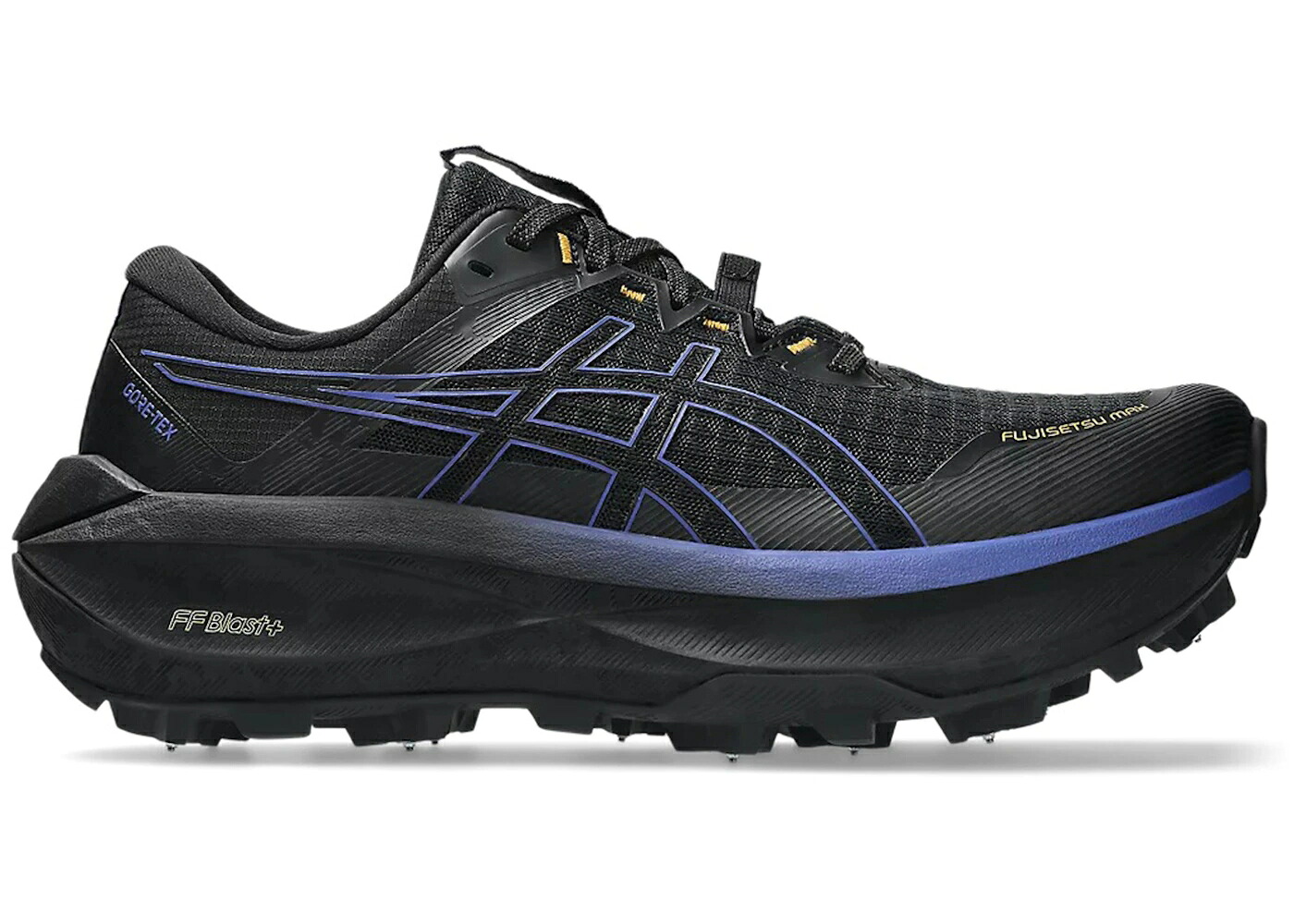 アシックス マックス ゴアテックス 黒色 ブラック スニーカー メンズ ASICS FUJISETSU MAX GORE-TEX BLACK DARK COBALT / BLACK DARK COBALT