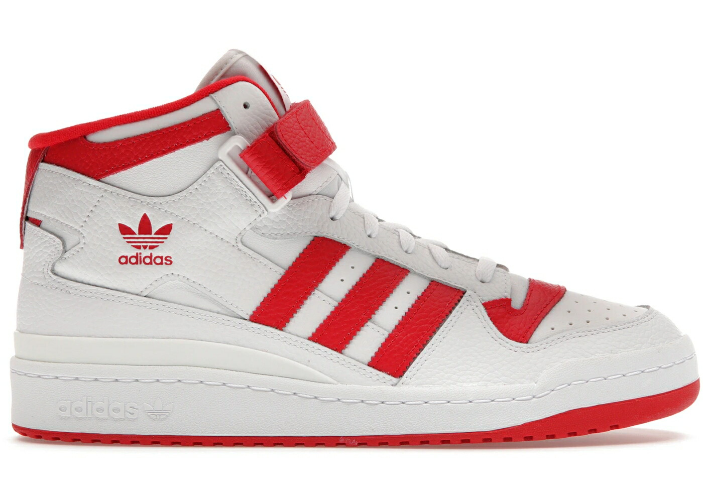 アディダス フォーラム ミッド 白色 ホワイト 赤 レッド スニーカー メンズ ADIDAS FORUM MID CLOUD WHITE VIVID RED / CLOUD WHITE VIVID RED CLOUD