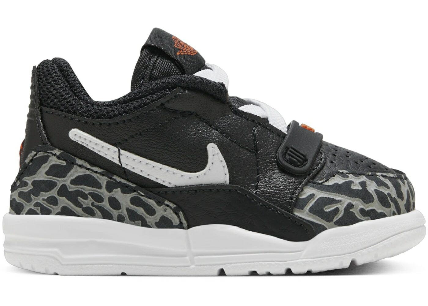 ナイキ ジョーダン レガシー 黒色 ブラック 灰色 グレー 橙 オレンジ 白色 ホワイト ジュニア キッズ JORDAN LEGACY 312 LOW BLACK WOLF GREY SAFETY ORANGE WHITE (TD) / BLACK WOLF GREY SAFETY ORANGE
