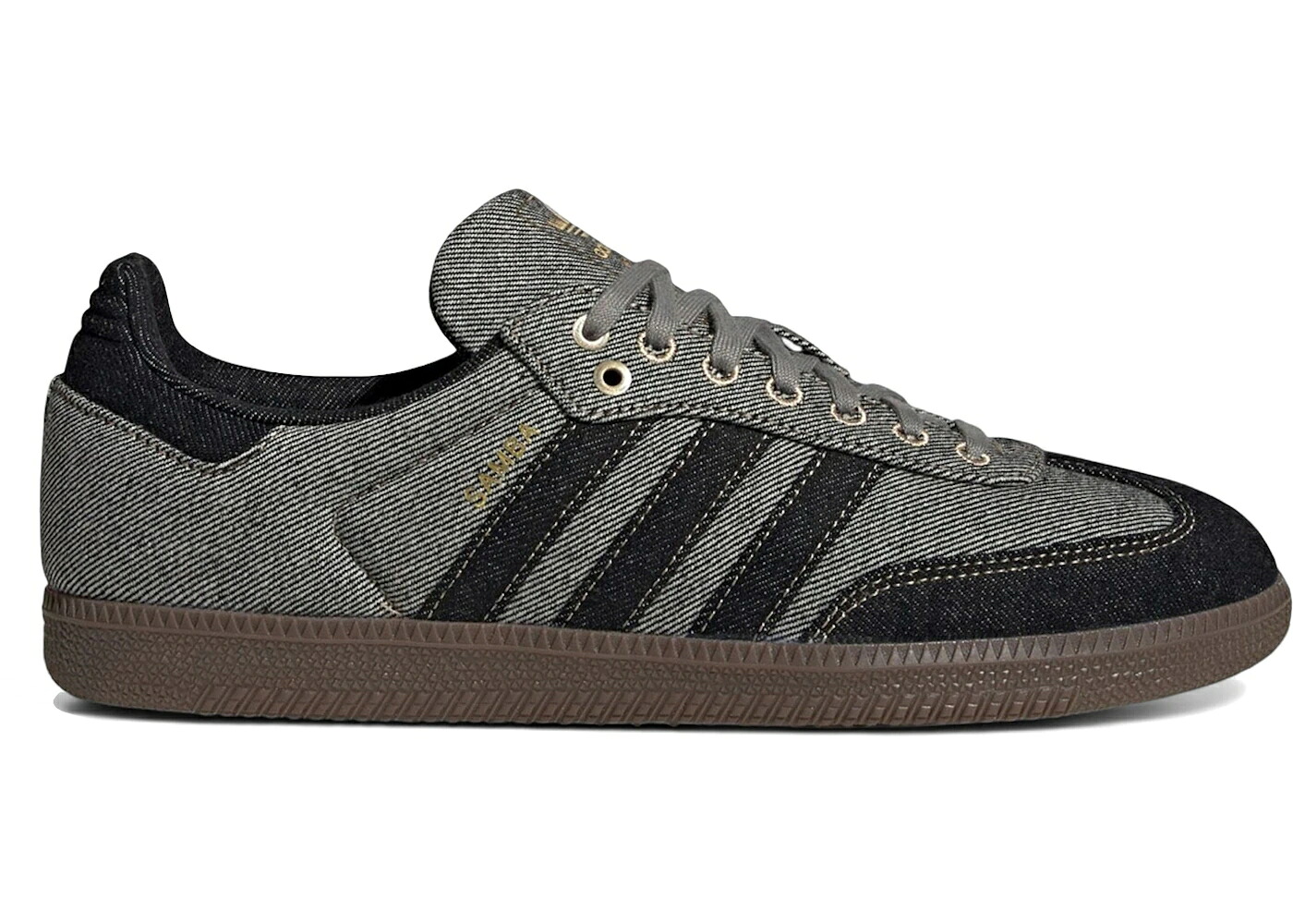 アディダス サンバ 黒いこと 黒いこと ジーンズ 薄墨色 薄墨色 中核グループ スニーカー メンズ ADIDAS SAMBA OG BLACK DENIM PACK GREY / GREY CORE BLACK GUM