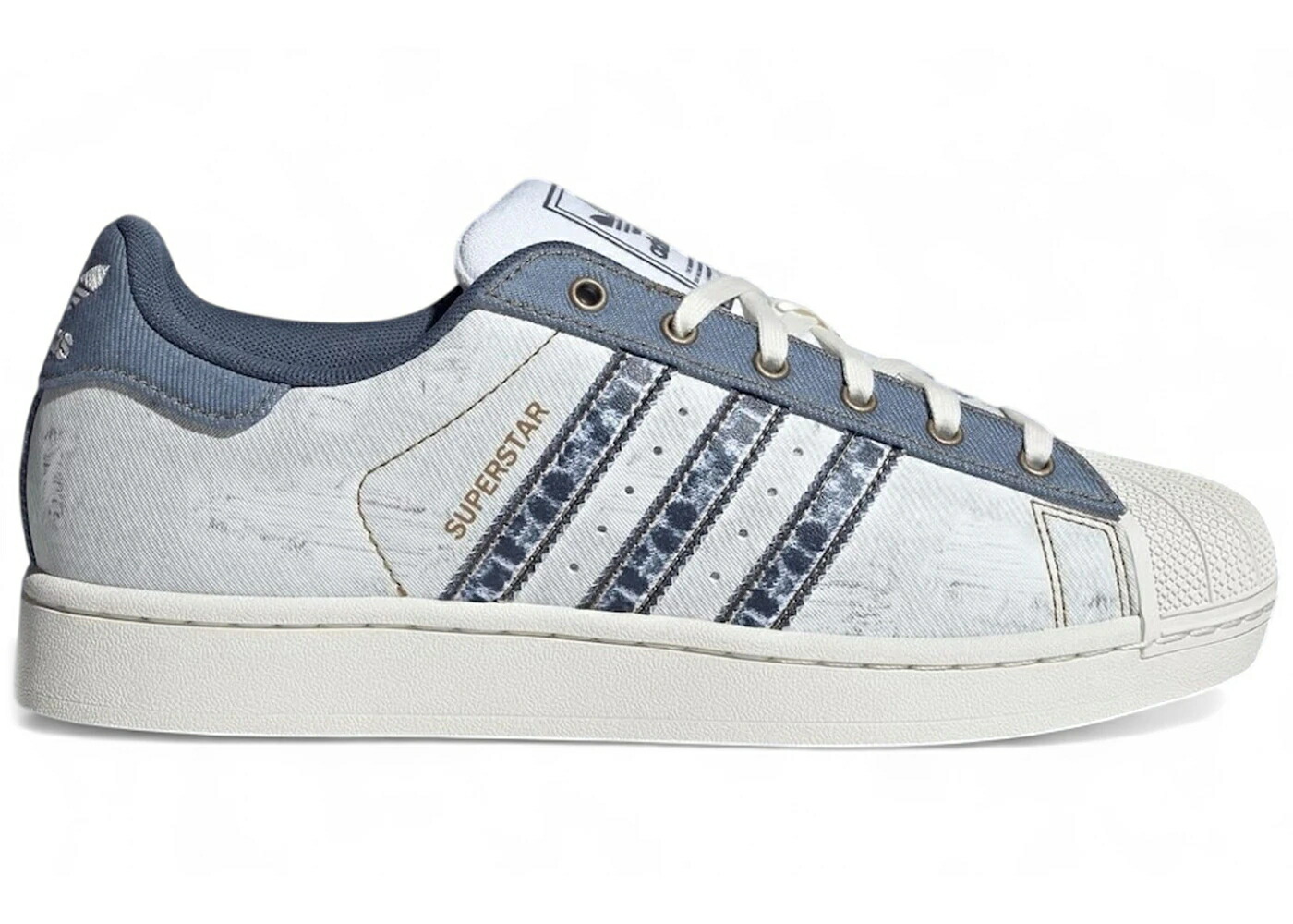 アディダス はやりっ児 ジーンズ 白いこと 白いこと スニーカー メンズ ADIDAS SUPERSTAR II DENIM PRINT PACK / OFF WHITE SUPPLIER COLOUR