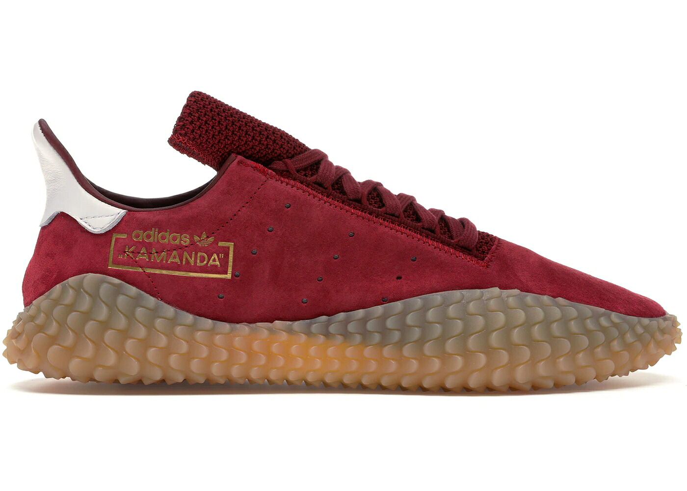 アディダス ぶどう酒色 バーガンディー スニーカー メンズ ADIDAS KAMANDA BURGUNDY GUM / COLLEGIATE BURGUNDY COLLEGIATE