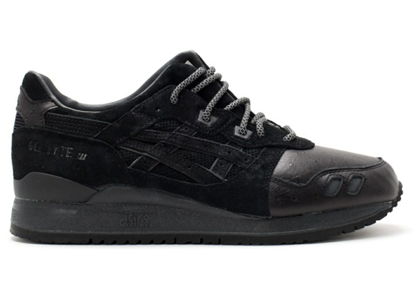 アシックス 先だつもの点火装置 ナイト爵 ヘイブン 黒いこと 黒いこと スニーカー メンズ ASICS GEL-LYTE III SOLEFLY NIGHT HAVEN / BLACK BLACK