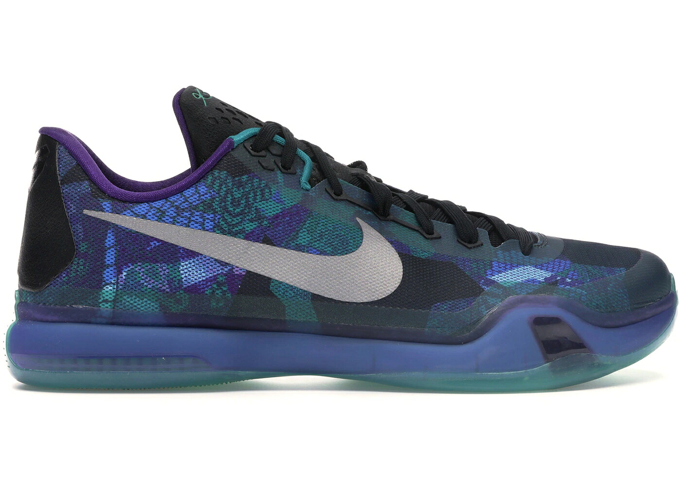 ナイキ コービー ジャム しろがね色 しろがね色 スニーカー メンズ NIKE KOBE 10 PEACH JAM / EMERALD GLOW REFLECT SILVER