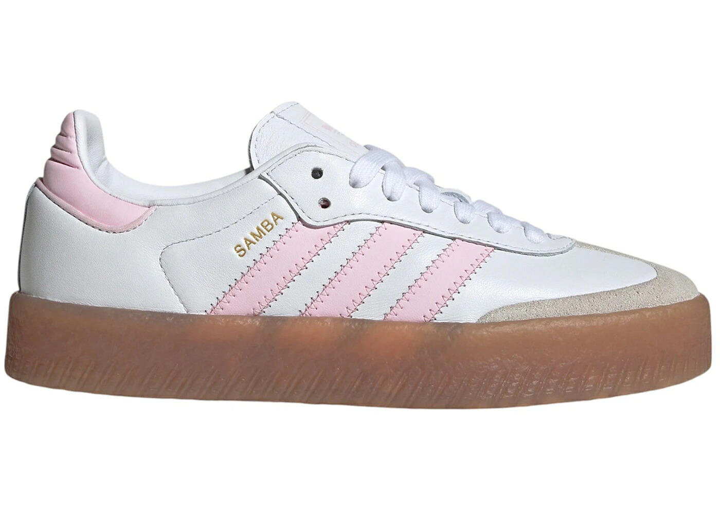 アディダス 白いこと 白いこと さくら色 ゴールド お坊っちゃん キッズ ADIDAS SAMBAE CLOUD WHITE CLEAR PINK GOLD METALLIC (GS) / CLOUD WHITE CLEAR PINK GOLD もの言う花 マタニティ スニーカー