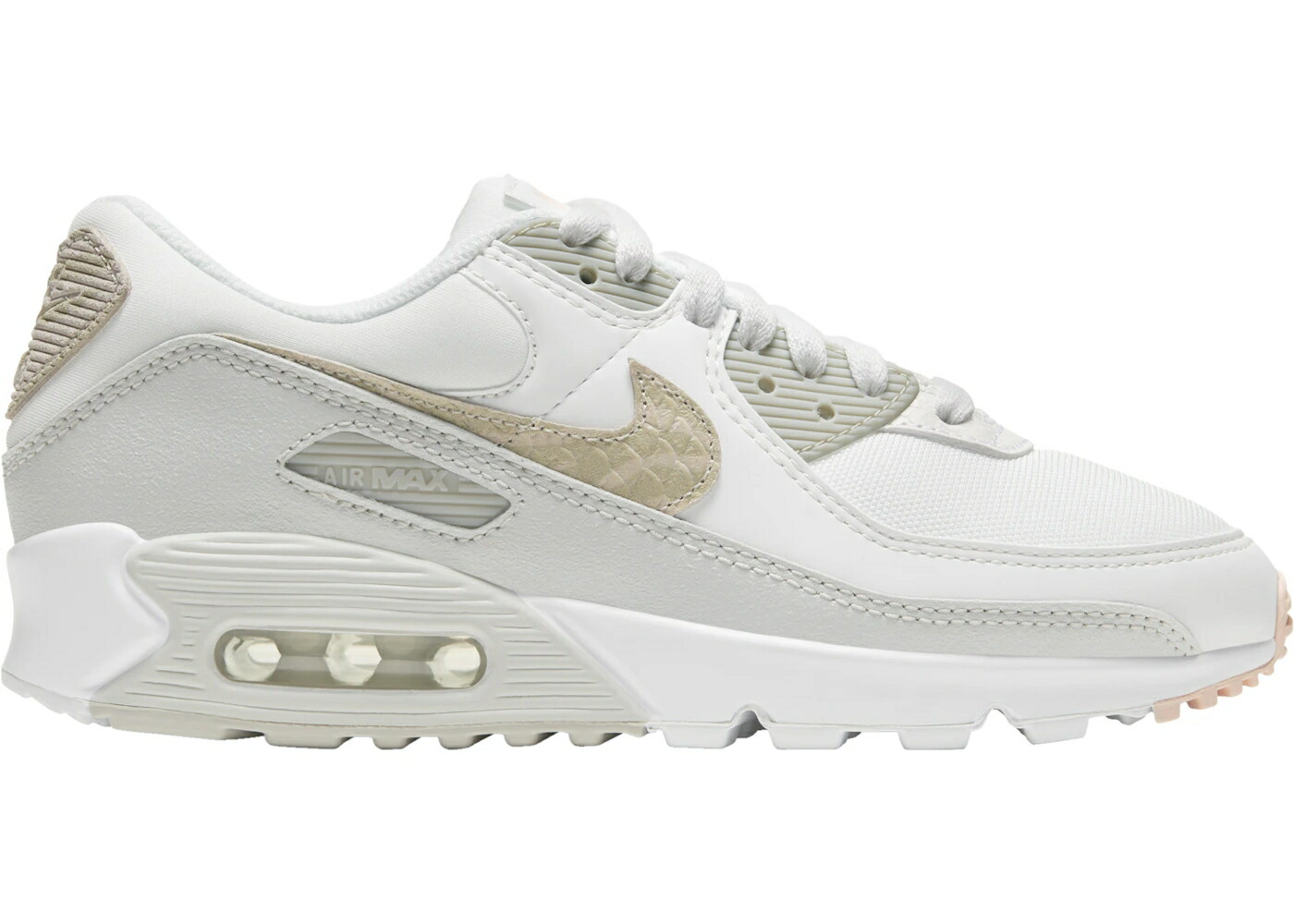 ナイキ マックス 白いこと 白いこと サファリ エア湖マックス WOMEN\u0027S スニーカー レディース NIKE AIR MAX 90 SE WHITE SAFARI (WOMEN\u0027S) / SUMMIT WHITE WHITE LIGHT BONE