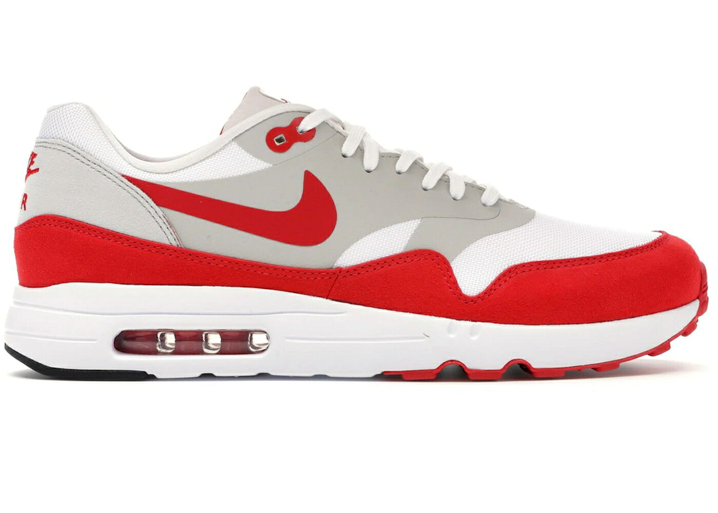 ナイキ マックス ウルトラ 赤 赤いこと 白いこと 白いこと エア湖マックス スニーカー メンズ NIKE AIR MAX 1 ULTRA DAY RED (2017) / WHITE UNIVERSITY RED NEUTRAL
