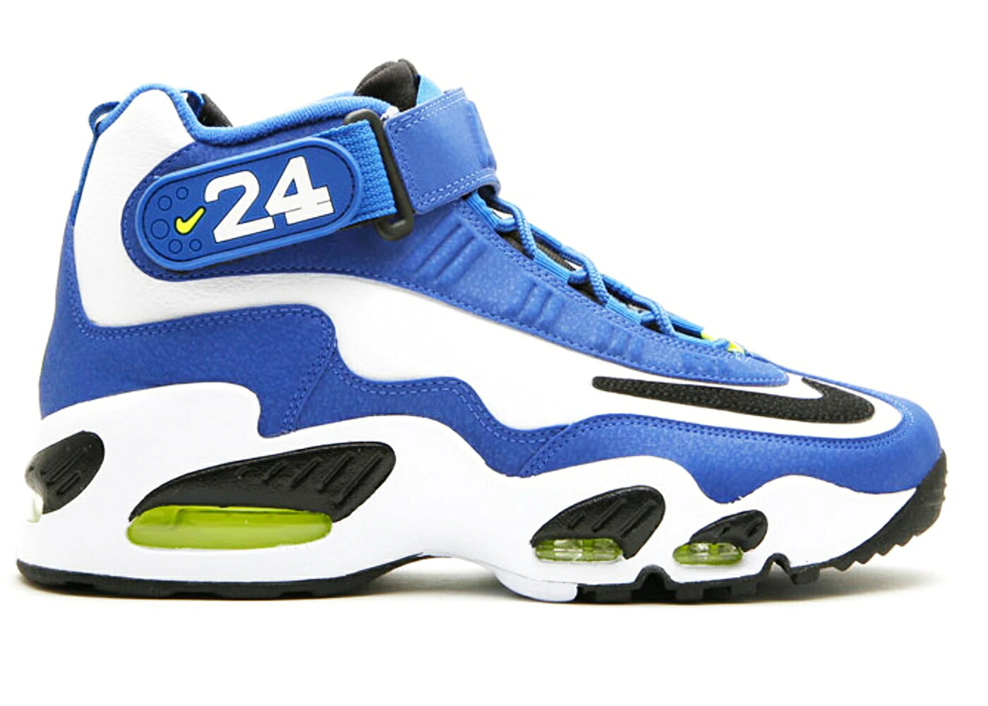 ナイキ グリフィー マックス 白色 ホワイト 黒色 ブラック スニーカー メンズ NIKE AIR GRIFFEY MAX 1 VARSITY ROYAL (2009) / VARSITY ROYAL WHITE BLACK VOLT|スニケス