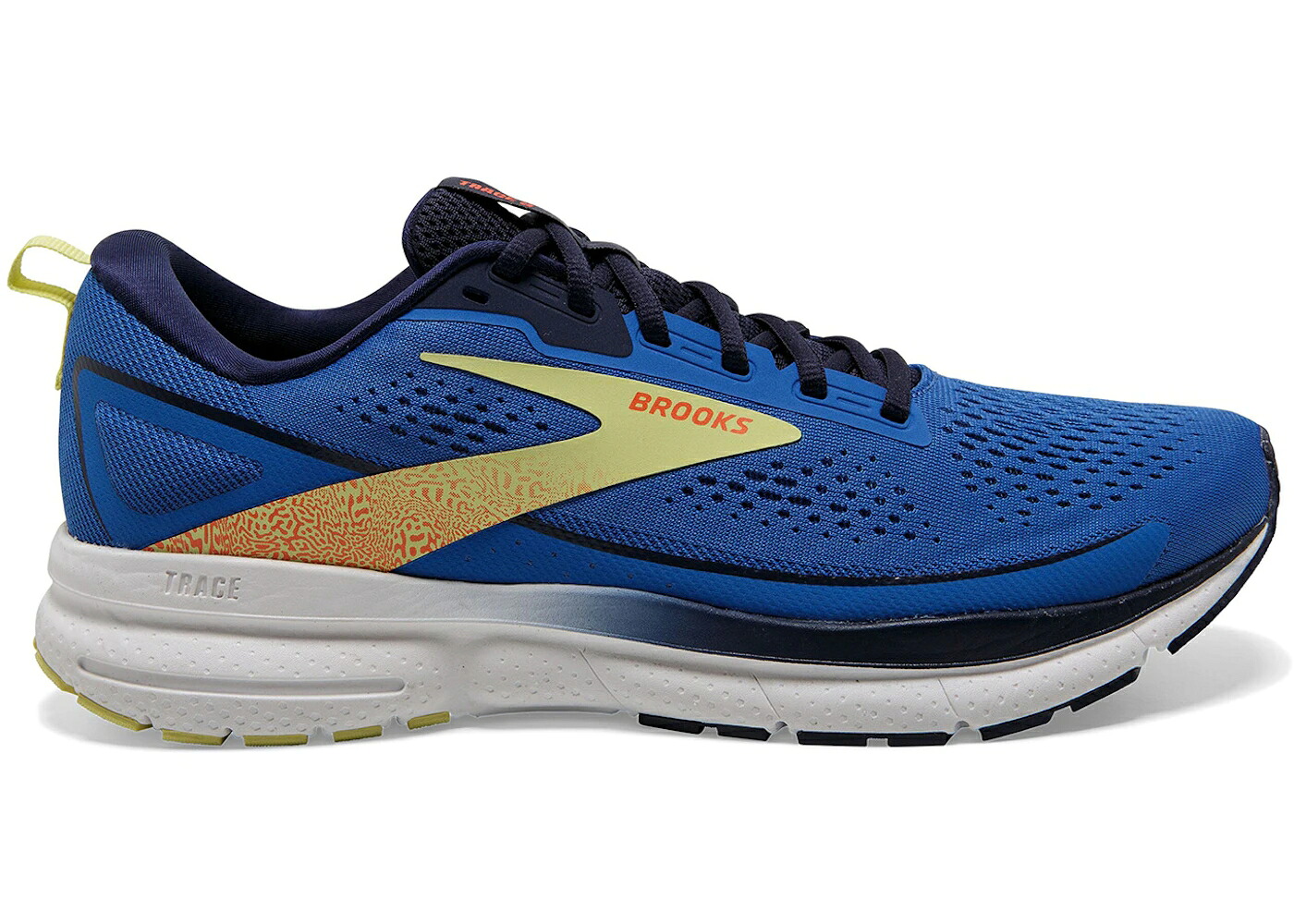 ブルックス 青碧 青碧 黄味がかった 黄色 スニーカー メンズ BROOKS TRACE 3 BLUE PEACOAT YELLOW / BLUE PEACOAT YELLOW