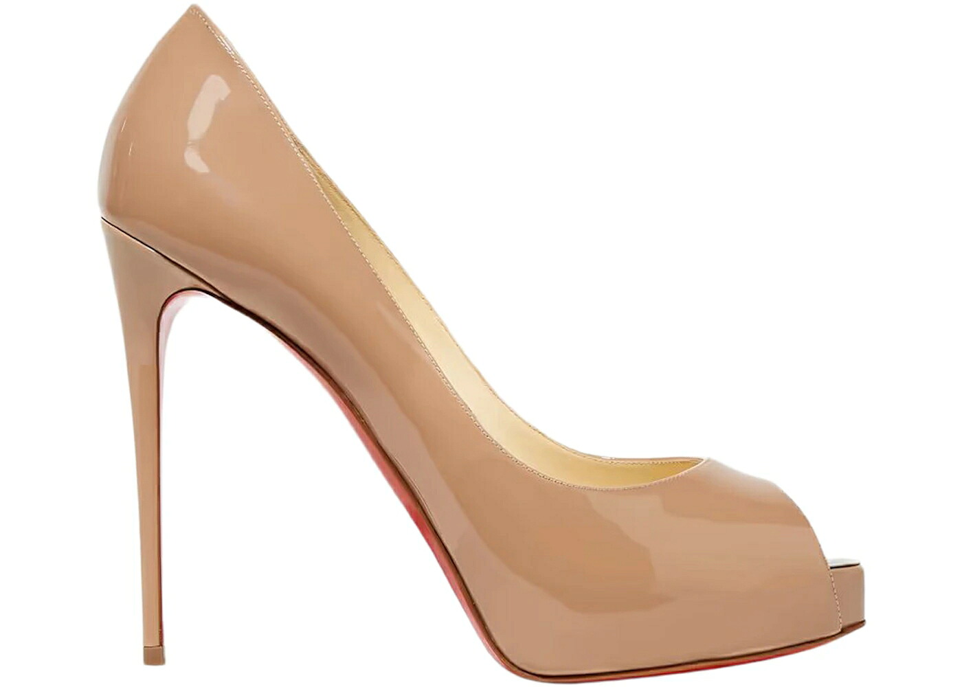 クリスチャンルブタン ポンプ パテント レザー 赤 レッド スニーカー レディース CHRISTIAN LOUBOUTIN CHRISTIAN LOUBOUTIN NEW VERY PRIVE 120 PUMP NUDE PATENT LEATHER / NUDE RED