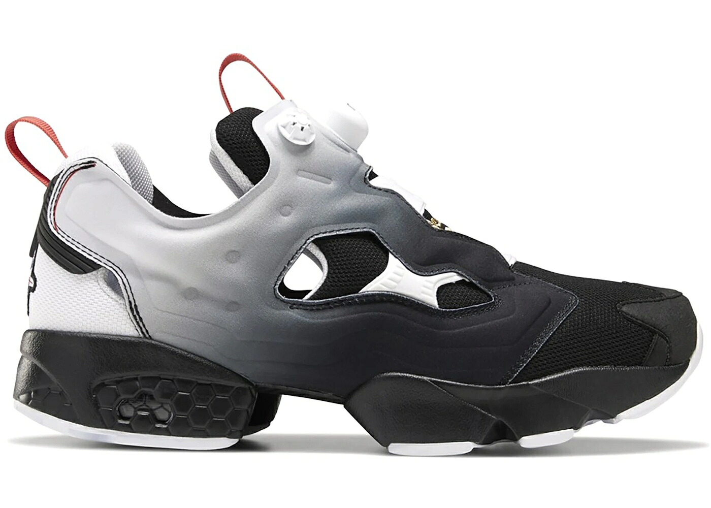 リーボック 黒いこと 黒いこと 白いこと 白いこと 赤 赤いこと インスタポンプフューリー スニーカー メンズ REEBOK INSTAPUMP FURY FADING TRI-COLOR BLACK / BLACK WHITE RADIANT RED