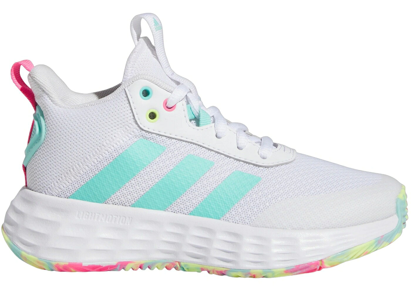 アディダス 白いこと 白いこと アクア サクラ色 2.0 お坊っちゃん キッズ ADIDAS OWNTHEGAME CLOUD WHITE FLASH AQUA LUCID PINK (GS) / CLOUD WHITE FLASH AQUA LUCID もの言う花 マタニティ スニーカー
