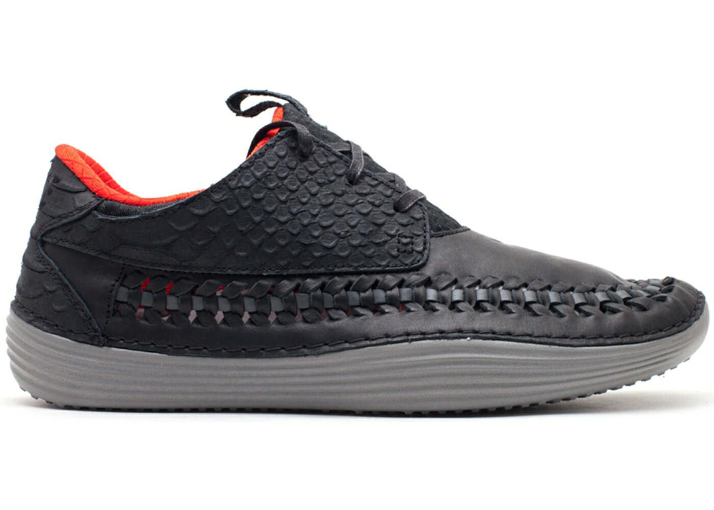 ナイキ モカシン ウーブン 黒いこと 黒いこと 赤 赤いこと スニーカー メンズ NIKE SOLARSOFT MOCCASIN WOVEN YEEZY / BLACK BLACK CHALLENGE RED