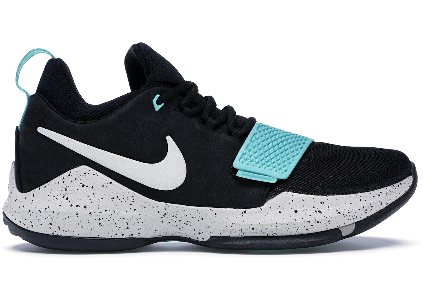 ナイキ 黒いこと 黒いこと アクア スニーカー メンズ NIKE PG 1 BLACK AQUA / BLACK LIGHT BONE LIGHT AQUA