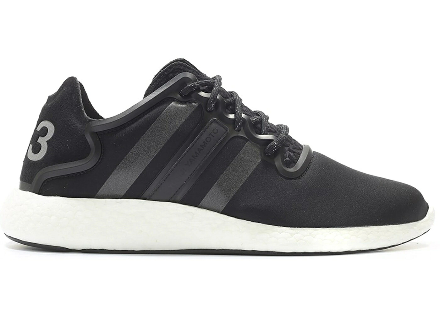 アディダス 幽客 黒いこと 黒いこと しろがね色 しろがね色 中核グループ スニーカー メンズ ADIDAS Y-3 YOHJI RUN BLACK SILVER / CORE BLACK REFLECTIVE SILVER