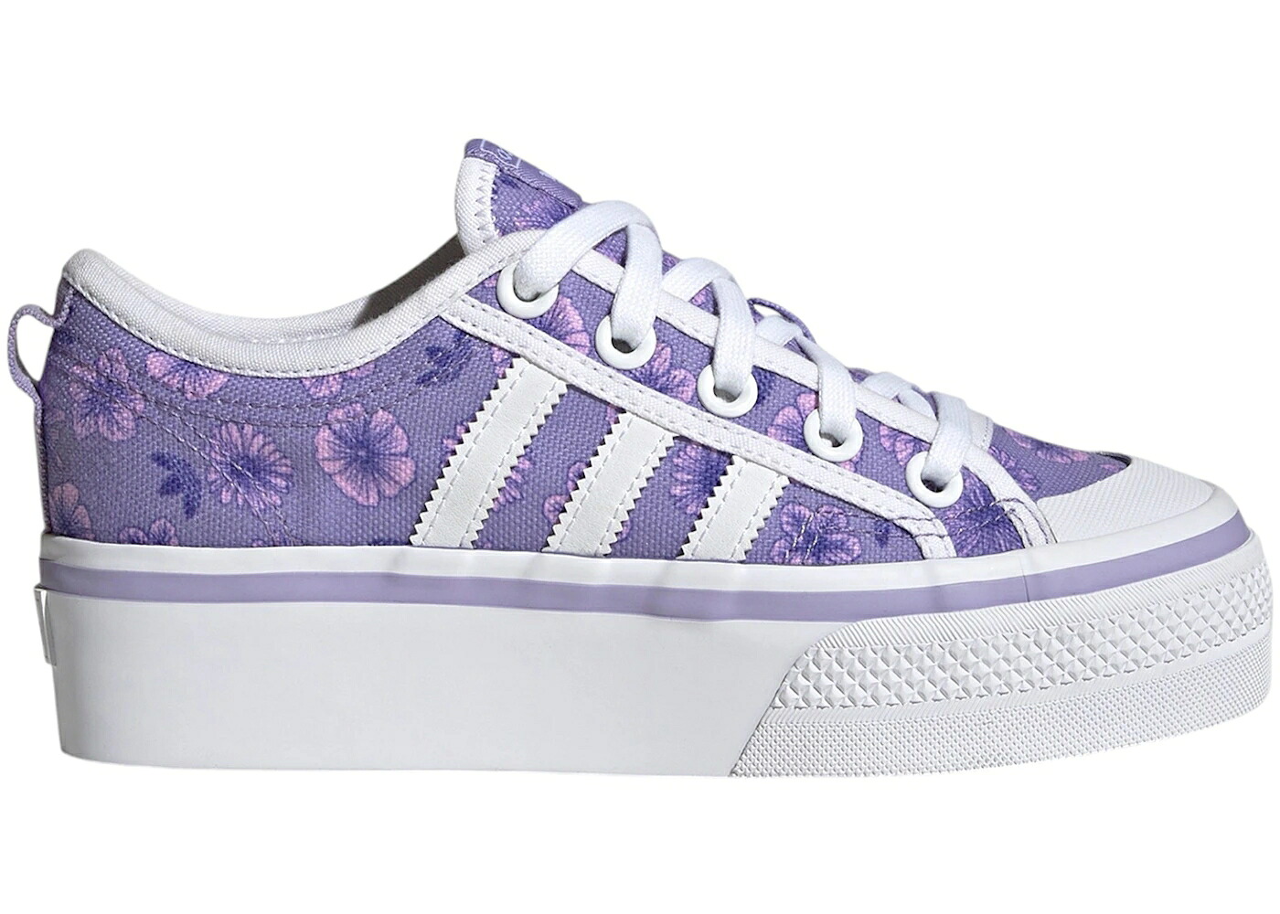 アディダス 白いこと 白いこと 神通力 お坊っちゃん キッズ ADIDAS NIZZA PLATFORM CLOUD WHITE MAGIC LILAC (GS) / CLOUD WHITE MAGIC LILAC CLOUD もの言う花 マタニティ スニーカー