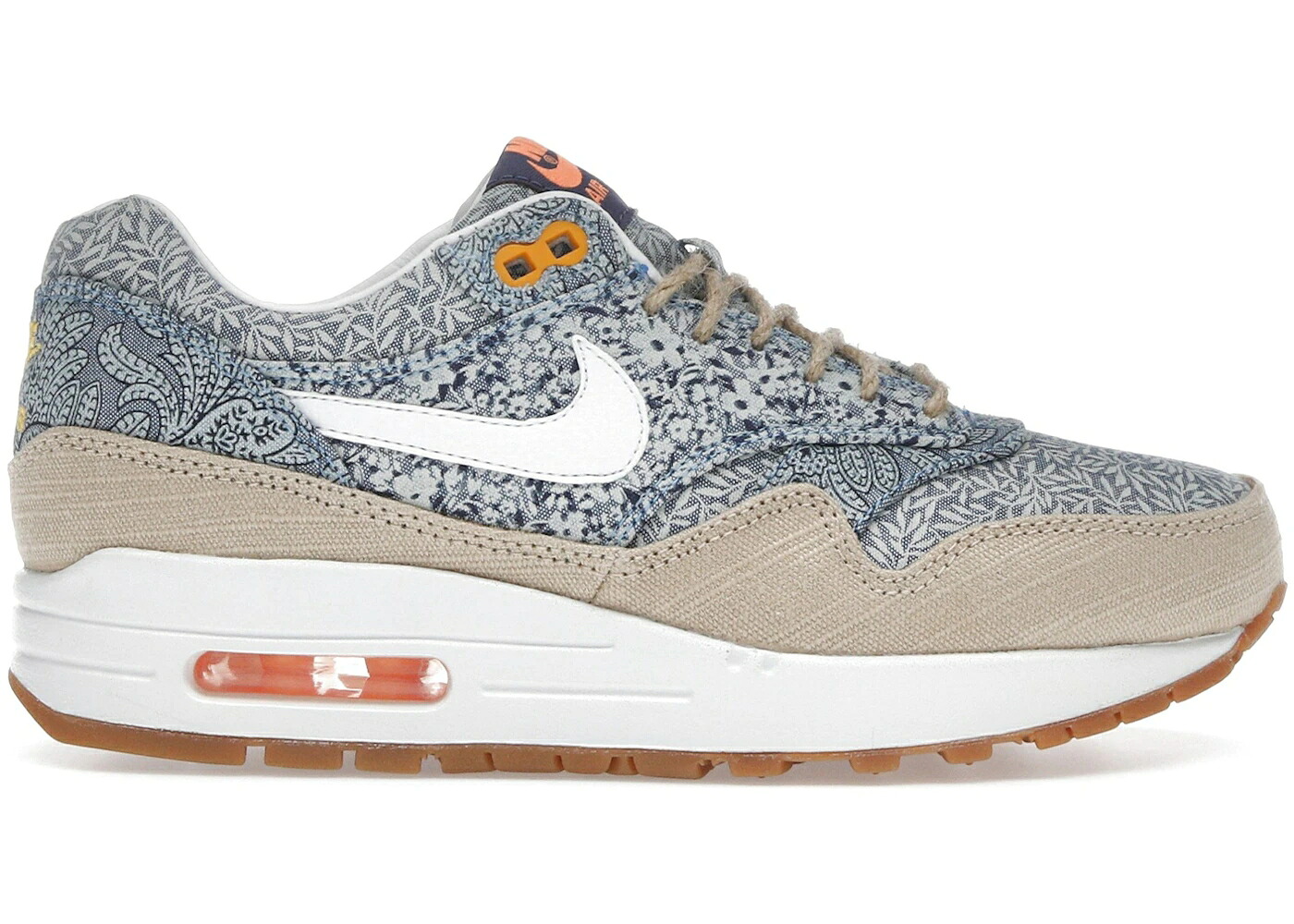 ナイキ マックス 青碧 青碧 白いこと 白いこと エア湖マックス WOMEN\u0027S スニーカー レディース NIKE AIR MAX 1 LIBERTY LONDON BLUE (WOMEN\u0027S) / BLUE RECALL WHITE LINEN ATOMIC