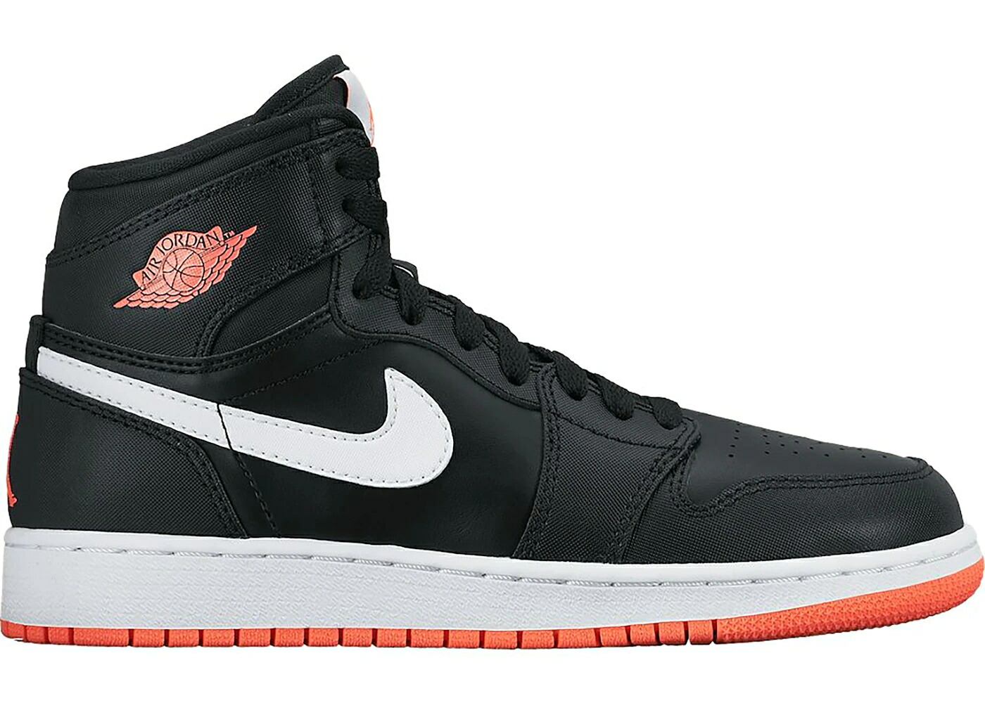 ナイキ ジョーダン ご機嫌 黒いこと 黒いこと 白いこと 白いこと お坊っちゃん キッズ JORDAN 1 RETRO HIGH BLACK HOT LAVA (GS) / BLACK HOT LAVA WHITE もの言う花 マタニティ スニーカー
