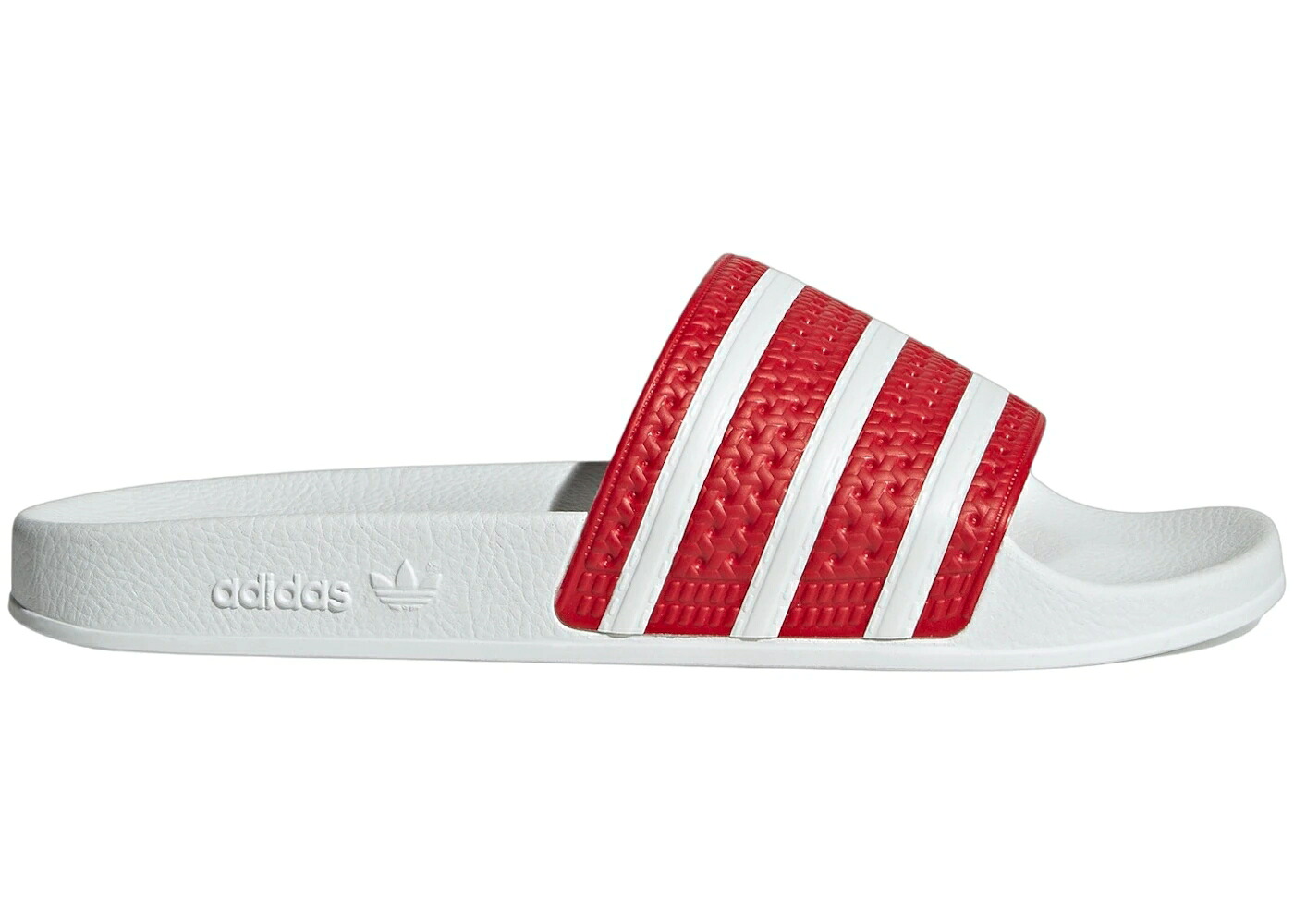 アディダス アディレッタ 白いこと 白いこと スニーカー メンズ ADIDAS ADILETTE SLIDES BETTER SCARLET CLOUD WHITE / BETTER SCARLET CLOUD WHITE CLOUD