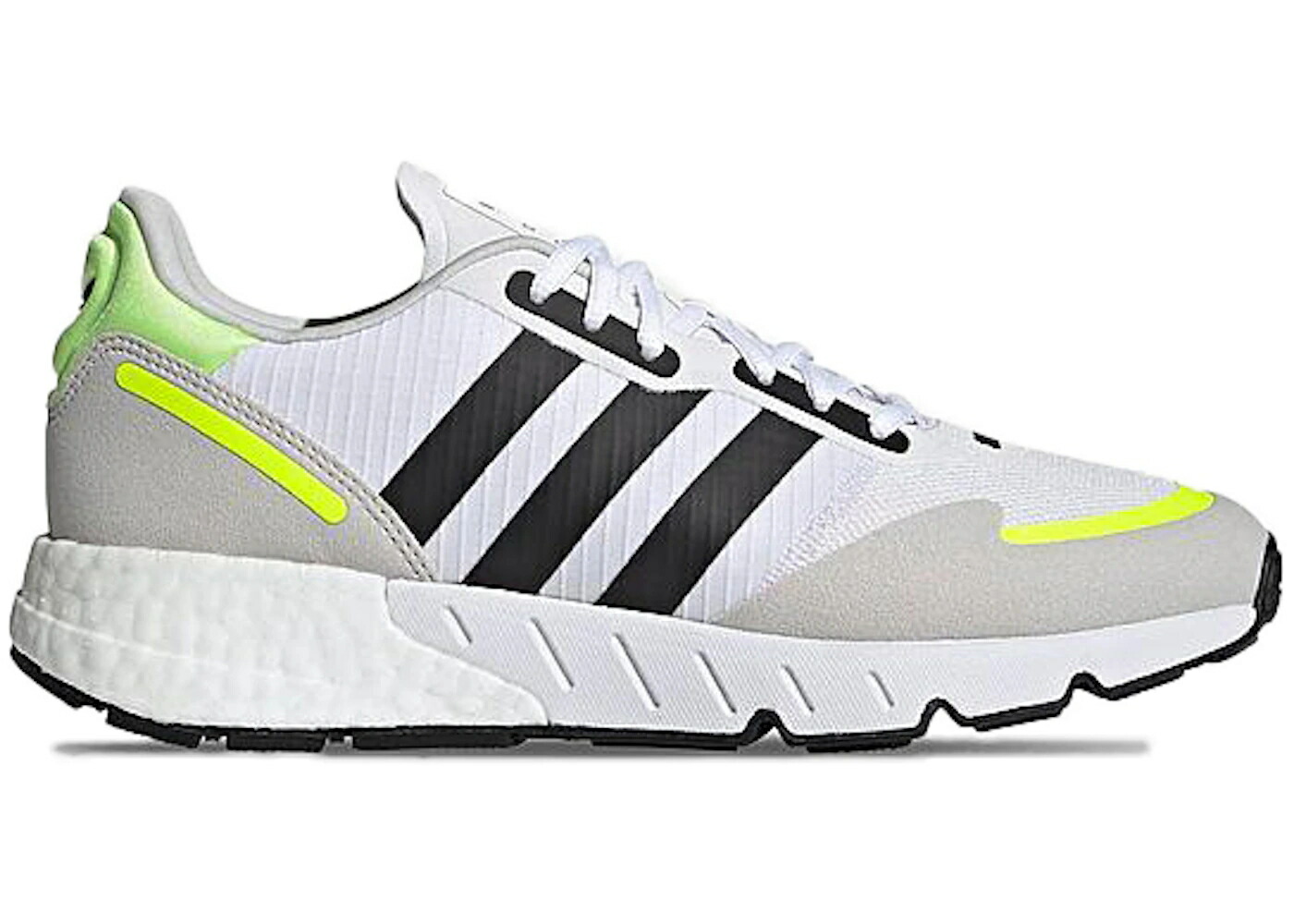 アディダス ブースト 白色 ホワイト 黄色 イエロー コア 黒色 ブラック スニーカー メンズ ADIDAS ZX 1K BOOST WHITE SOLAR YELLOW / CLOUD WHITE CORE BLACK SOLAR