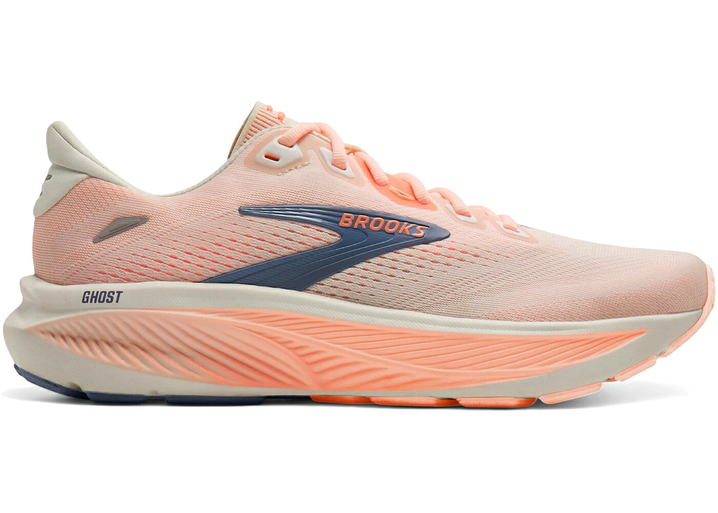 ブルックス 白いこと 白いこと 薄墨色 薄墨色 WOMEN\u0027S スニーカー レディース BROOKS GHOST 18 STAR WHITE CYBER PEACH GREY (WOMEN\u0027S) / STAR WHITE CYBER PEACH GREY