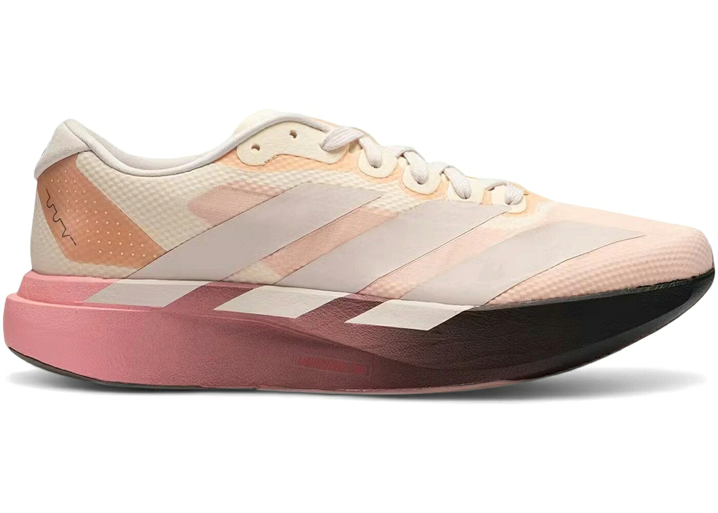 アディダス アディゼロ サクラ色 皮膚軟化剤 黒いこと 黒いこと スニーカー メンズ ADIDAS ADIZERO EVO SL THE WHITAKER GROUP DO NOT DUPLICATE 404 PEACHTREE PINK / CREAM BLACK PEACH